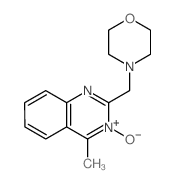 4-甲基-2-(4-吗啉基甲基)喹唑啉 3-氧化物 结构式
