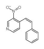 3-硝基-4-(2-苯乙烯基)吡啶 结构式