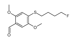 4-[(4-氟丁基)硫代]-2,5-二甲氧基苯甲醛 结构式