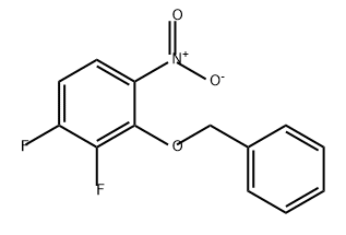 1,2-二氟-4-硝基-3-(苄氧基)苯 结构式