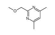 2-(甲氧基甲基)-4,6-二甲基嘧啶 结构式
