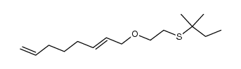 (E)-8-[2-[(1,1-二甲基丙基)硫代]乙氧基]-1,6-辛二烯 结构式