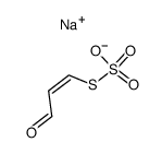 Thiosulfuric acid (H2S2O3), S-(3-oxo-1-propenyl) ester, sodium salt, (Z)- (9CI) 结构式