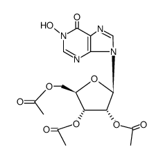 1-羟基肌苷 2',3',5'-三乙酸酯 结构式