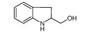 2,3-二氢-1H-吲哚-2-甲醇 结构式