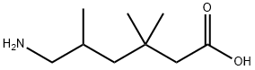 6-氨基-3,3,5-三甲基己酸 结构式