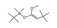 Silane, (1,1-dimethylethyl)[[(1E)-1-methoxy-3,3-dimethyl-1-buten-1-yl]oxy]dimethyl- 结构式