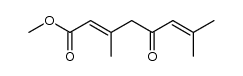 3,7-二甲基-5-氧代-2,6-辛二烯酸甲酯 结构式