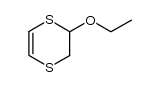 2-乙氧基-2,3-二氢-1,4-二噻英 结构式