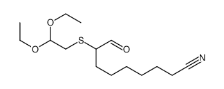 Nonanenitrile, 8-[(2,2-diethoxyethyl)thio]-9-oxo- 结构式