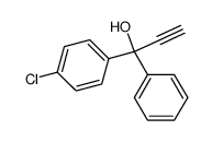 1-(4-氯苯基)-1-苯基丙-2-炔-1-醇 结构式