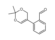 2-(2,2-二甲基-4H-1,3-二氧杂环己-5-基)苯甲醛 结构式