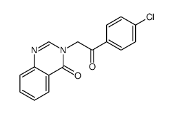 4(3H)-Quinazolinone, 3-[2-(4-chlorophenyl)-2-oxoethyl]- 结构式