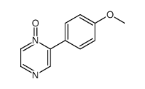 2-(4-甲氧基苯基)吡嗪 1-氧化物 结构式