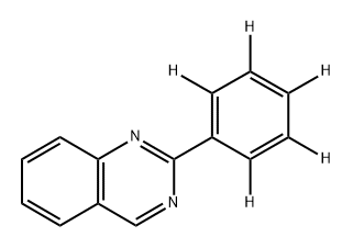 Quinazoline, 2-(phenyl-2,3,4,5,6-d5)- 结构式