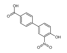 4-(4-羧基苯基)-2-硝基苯酚 结构式