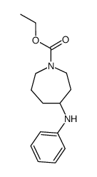 六氢-4-(苯基氨基)-1H-氮杂卓-1-羧酸乙酯 结构式