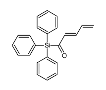 (2E)-1-(三苯基硅基)-2,4-戊二烯-1-酮 结构式