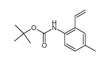 Carbamic acid, N-(2-ethenyl-4-methylphenyl)-, 1,1-dimethylethyl ester 结构式