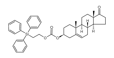 Androst-5-en-17-one, 3-[[[2-(triphenylsilyl)ethoxy]carbonyl]oxy]-, (3β)- 结构式