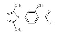 4-(2,5-二甲基吡咯-1-基)-2-羟基苯甲酸 结构式