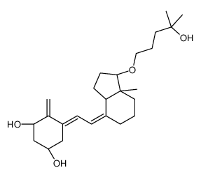 1,25-二羟基-21-去甲-20-氧杂维生素D3 结构式