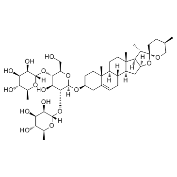 薯蓣皂甙 结构式
