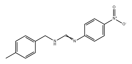 Methanimidamide, N-[(4-methylphenyl)methyl]-N'-(4-nitrophenyl)- 结构式