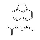 N-(1,2-二氢-6-硝基-5-苊烯基)乙酰胺 结构式