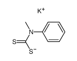 甲基苯基二硫代氨基甲酸钾 结构式