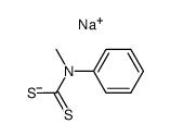 N-甲基-N-苯基二硫代氨基甲酸钠 结构式