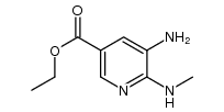 5-氨基-6-(甲氨基)烟酸乙酯 结构式