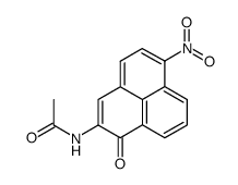 N-(6-硝基-1-氧代-1H-苊-2-基)乙酰胺 结构式