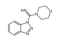 1H-Benzotriazole-1-methanimine, α-4-morpholinyl- 结构式