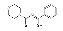4-Morpholinecarbothioamide, N-(phenylthioxomethyl)- 结构式