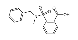 2-[甲基(苄基)氨磺酰基]苯甲酸 结构式