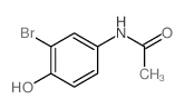 N-(3-溴-4-羟基苯基)乙酰胺 结构式