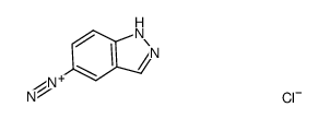 1H-吲唑-5-重氮氯化物 结构式