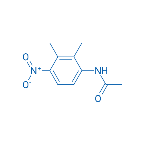 N-(2,3-二甲基-4-硝基苯基)乙酰胺 结构式