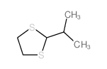 2-异丙基-1,3-二硫杂环戊烷 结构式