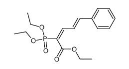 2-(二乙氧基膦酰基)-5-苯基-2,4-戊二烯酸乙酯 结构式