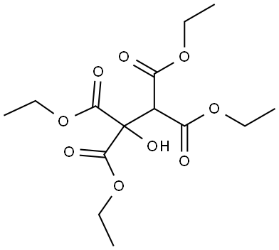 2-羟基-2,2,3,3-丁烷四羧酸-1,2,3,4-四乙酯 结构式