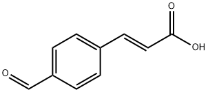 (E)-3-(4-甲酰基苯基)丙烯酸 结构式