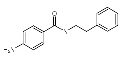 4-氨基-N-苯乙基苯甲酰胺 结构式