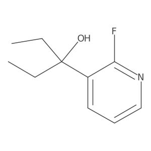 α,α-二乙基-2-氟-3-吡啶甲醇 结构式