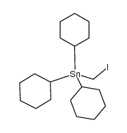 三环环己基(碘甲基)锡烷 结构式