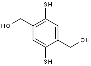 2,5-二巯基-1,4-苯二甲醇 结构式