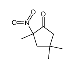2,4,4-三甲基-2-硝基环戊酮 结构式