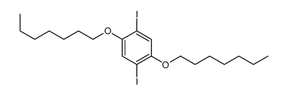 1,4-二碘-2,5-二(庚氧基)苯 结构式