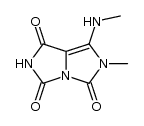 6-甲基-7-(甲氨基)-1H-咪唑并[1,5-c]咪唑-1,3,5(2H,6H)-三酮 结构式
